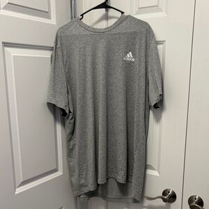 Adidas Men's Heather Gray Short Sleeve Tee